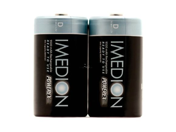 POWEREX美國低自放電1號NiMH鎳氫充電池2顆 (9500mAh、兩顆入)(MH-2DI950)