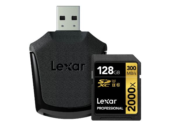 Lexarp128GB Professional 2000x SDXC™ UHS-IIOХd(LSD64GCRBNA2000RLSD128CRBNA2000R)