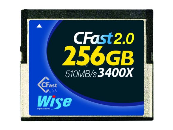 Wise裕拓256GB高速CFast 2.0記憶卡(510MB/s)(CFA-2560)