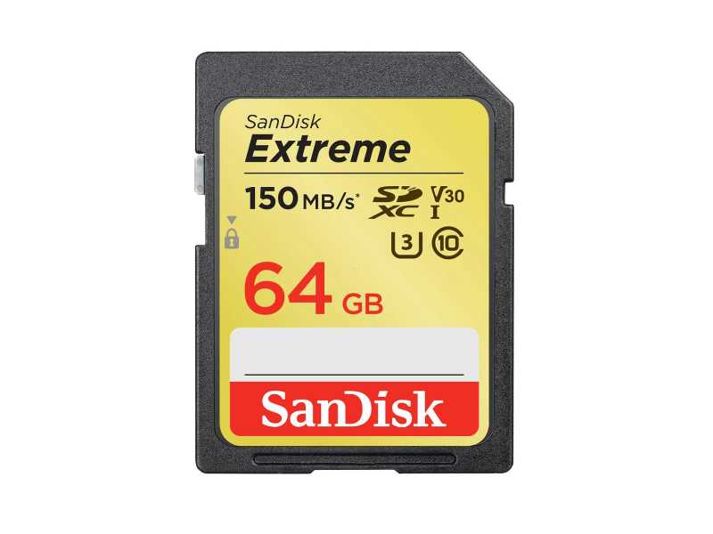 SANDISKsExtreme UHS-I 64GB SDXCOХd(150Ms)(SDSDXV5-064G)