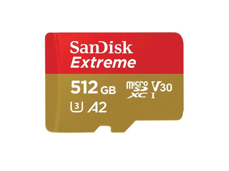 SANDISK{}Extreme microSDXC 512GOХd(190MB/s)(SDSQXAV-512G)