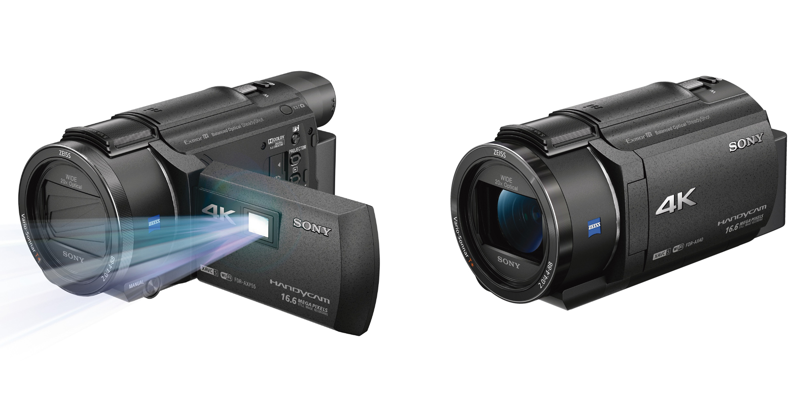 Sony FDR-AXP55、AX40超旗舰轻巧4K摄影机