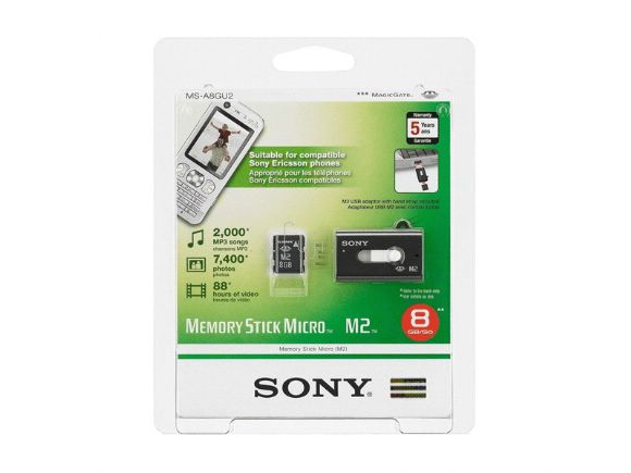SONYtMemory Stick Micro(M2) 8GBOХd]M2 USBŪdС^ (MS-A8GU2)