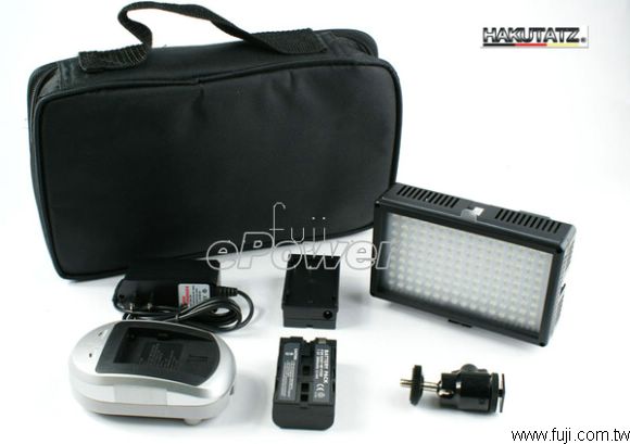 HAKUTATZ可調整雙色溫144LED LED攝影燈(含充電電池+充電器)(H-144LED)