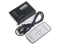 迷你 HDMI 高畫質5進1出切換器(附遙控器)