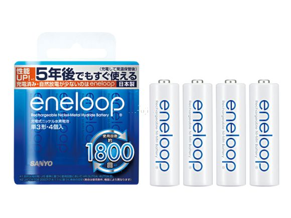 日製SANYO三洋新版1800次eneloop低自放電三號電池(40只裝，公司貨)(HR-3UTGB-40)