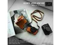 SONY RX100專用(SONY用RX100皮質相機包-咖啡色(可拆式))
