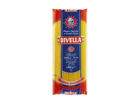 DIVELLA德威樂Spaghetti Ristorante 8義大利麵12包(1KG.直麵)(Spaghetti Ristorante 8*12)