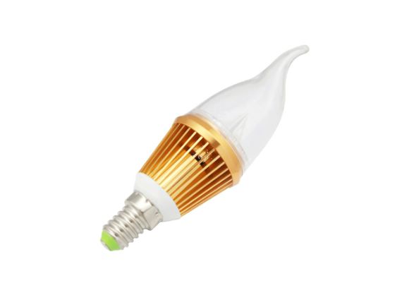LINGO省電白光LED拉尾蠟燭燈(E14 螺旋頭)(L3W-CANDLE3-E14)