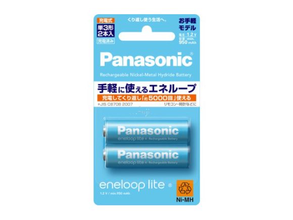 Panasonic國際牌eneloop lite低自放電三號電池(2只裝)(BK-3LCC/2)
