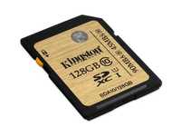300X 取速度可達90MB/秒、寫入速度達 45MB/秒(KINGSTON金士頓UHS-I Ultimate 128GB SDXC高速記憶卡)