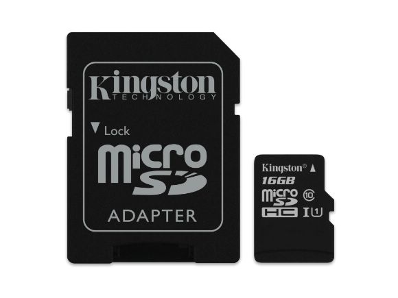 KINGSTON金士頓16GB CL10/UHS-I高速microSDHC卡(附轉卡)(SDC10/16GB )