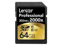 UHS-II ޳N (U3) {F 2000x (300MB/s)(Lexarp64GB Professional 2000x SDHC™/SDXC™ UHS-IIOХd)