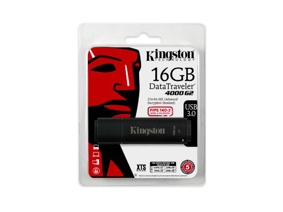 KINGSTON���h�yDataTraveler DT4000G2�[�K16GB�H����(256�줸�w�馡AES)(DT4000G2/16GB)