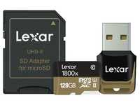 Lexar 雷克沙128GB Professional 1800x microSDXC™ UHS-II記憶卡(U3)
