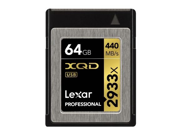 Lexar雷克沙64GB Professional 2933x XQD 2.0 記憶卡(LXQD64GCRBNA2933)