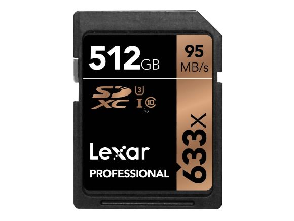 LexarpJ512GB Professional 633x SDXC™ UHS-IOХd(LSD512CBNL633)