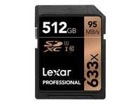 Lexar雷克莎512GB Professional 633x SDXC™ UHS-I記憶卡(LSD512CBNL633)