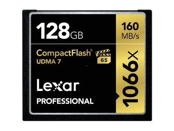 LEXAR雷克莎128GB Professional 1066x 升級版CF記憶卡(LCF128CRBNA1066)
