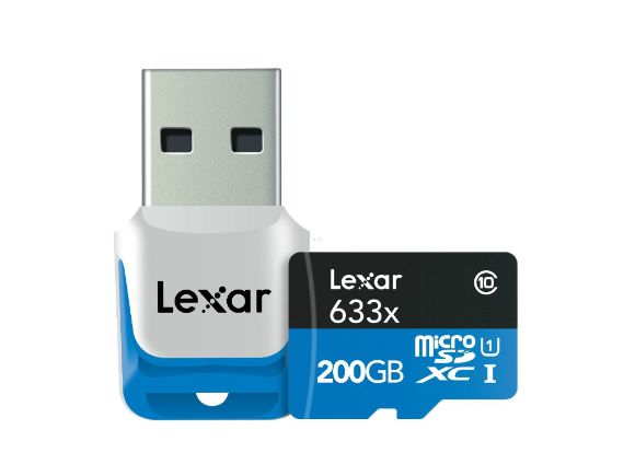 LexarpJF633x microSDXC UHS-I 200GBOХd(LSDMI200BBNL633R)