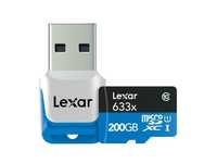 Lexar雷克沙633x microSDXC UHS-I 200GB記憶卡(LSDMI200BBNL633R)