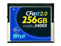 Wise裕拓256GB高速CFast 2.0記憶卡(510MB/s)