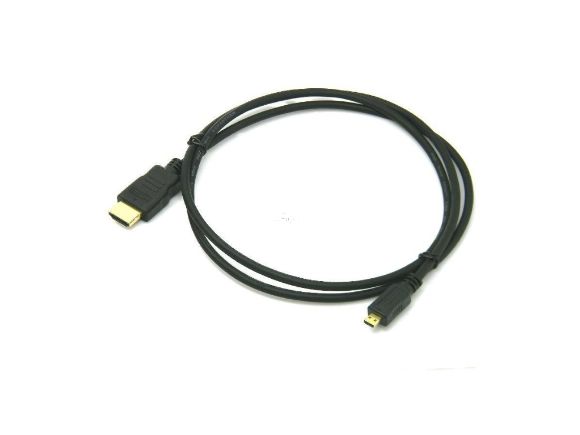 鍍金頭 HDMI(A型) -HDMI-Micro (D型)1.4Ver高畫質傳輸線(DH-HD14EU10BK)