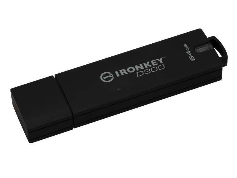 KINGSTON金士頓IronKey D300加密隨身碟(64GB)(IKD300/64GB)