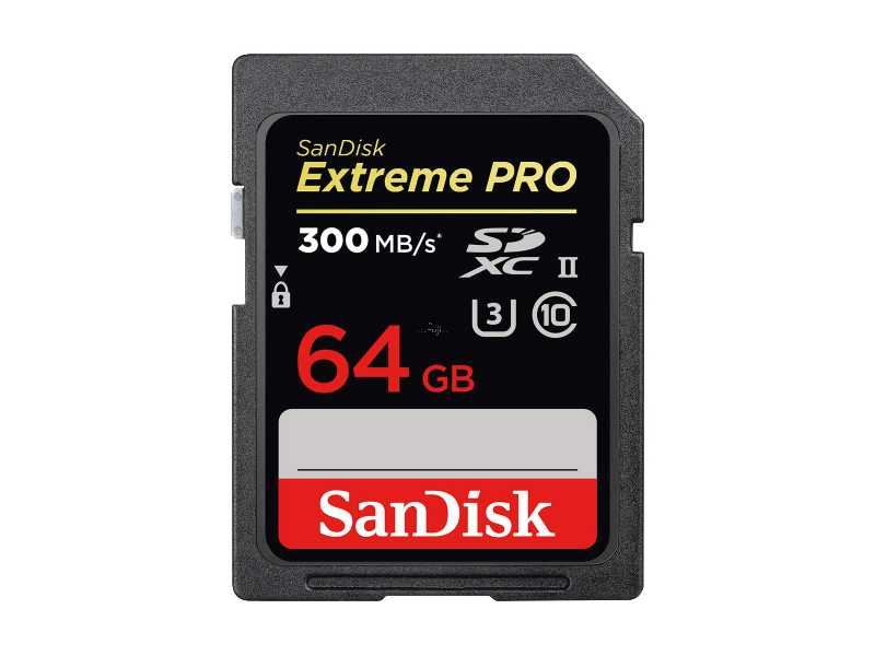 SANDISKsExtreme PRO SDXC UHS-II 64GBOХd(300MB/s)(SDSDXPK-064G)