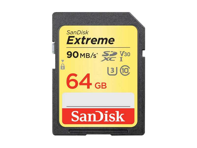 SANDISKsExtreme SDXC UHS-I 64GBOХd(V30)(SDSDXVE-064G)