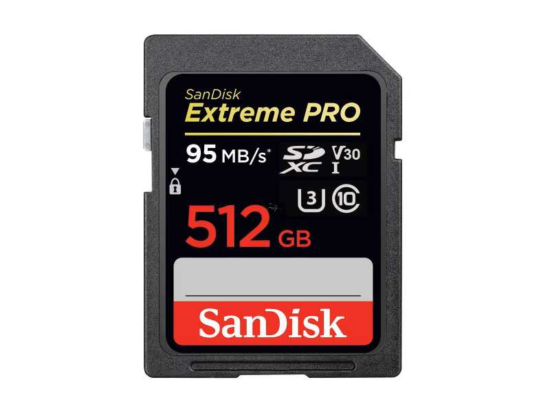 SANDISK{}SDXC Extreme Pro 512GBOХd(V30s)(SDSDXXG-512G)
