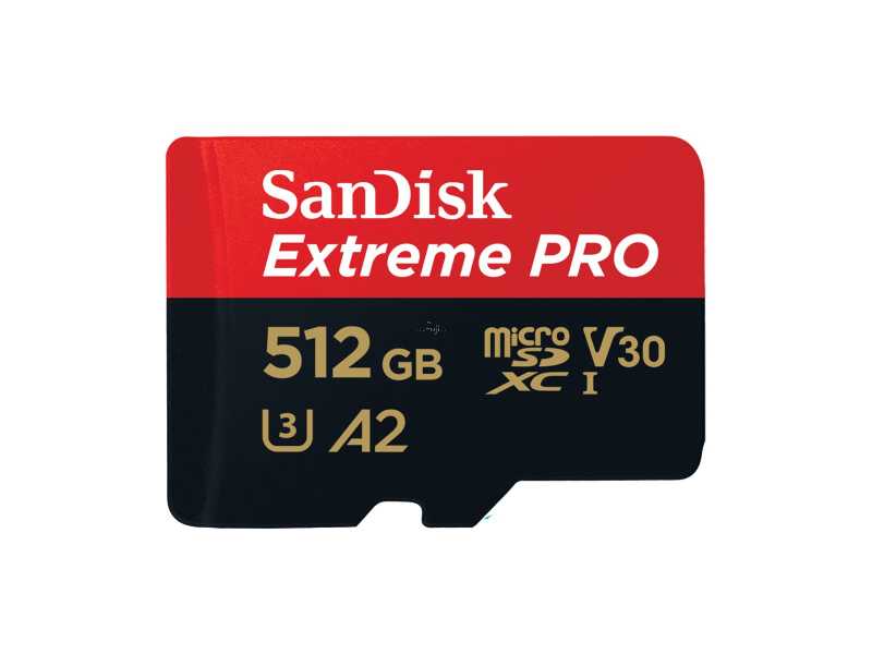 SANDISKs512G Extreme PRO microSDXCOХd(U3/A2)(SDSQXCZ-512G)