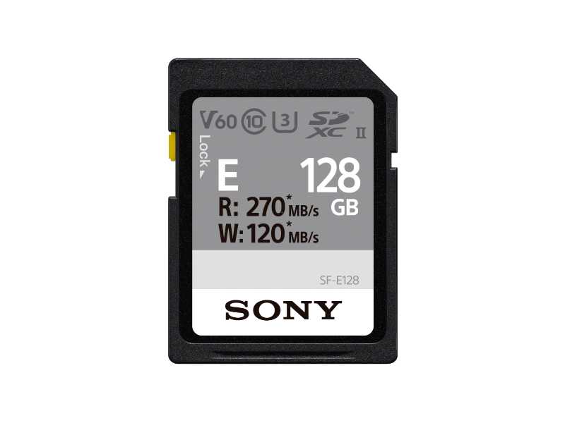 SONY原廠E系列高速SDXC 128GB存儲卡(UHS-II/U3)(SF-E128)