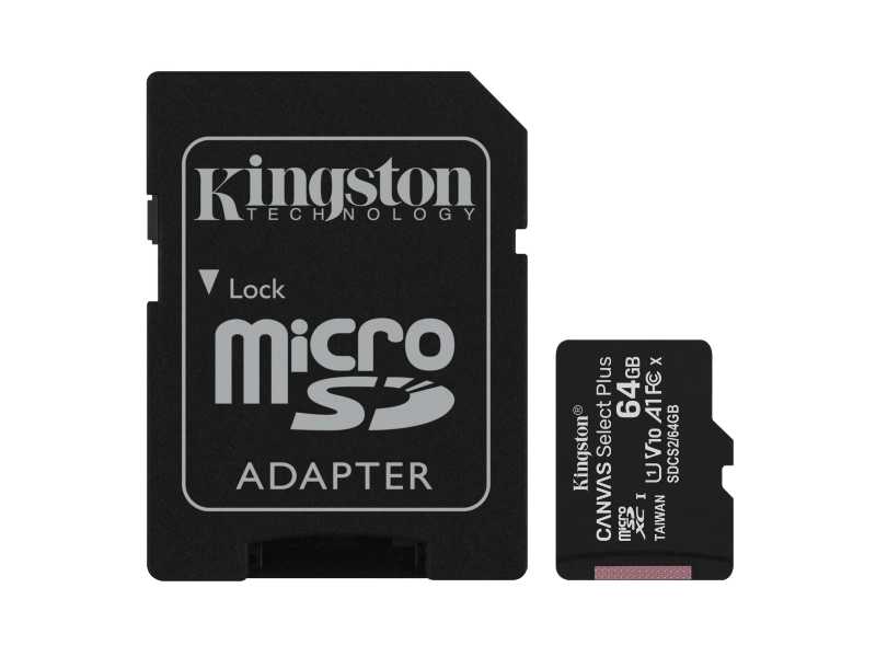 KINGSTONhy64GB Canvas Select Plus microSDXCOХd(SDCS2/64GB)