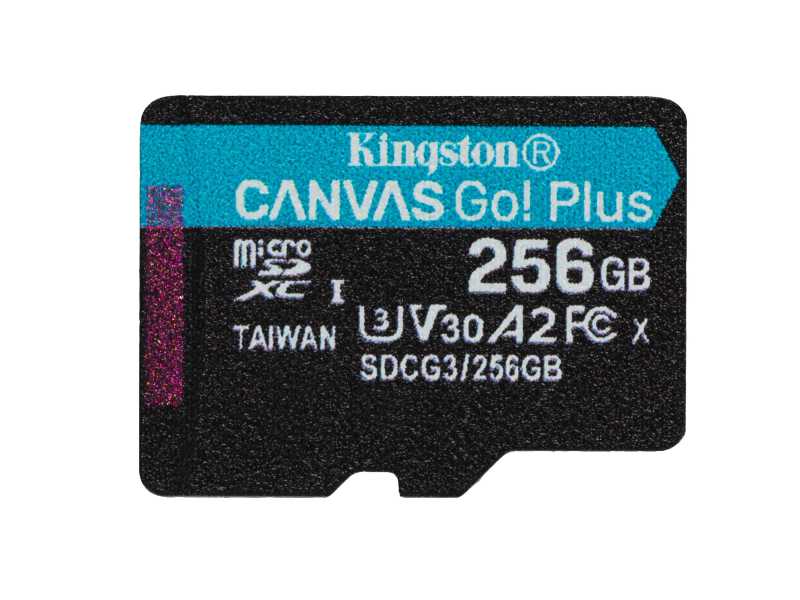 KINGSTON金士頓256GB Canvas Go!Plus microSDXC記憶卡(SDCG3/256GB)
