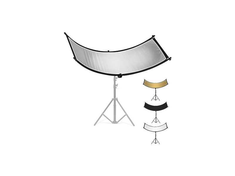 大型U型曲面攝影反光板組/U型柔光板組(黑/銀/金/白)(RFT-U170)