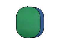 一面藍色 一面綠色，常用於人像， 附收納袋(可摺疊100 x 150CM雙面二色背景板 (藍 / 綠))
