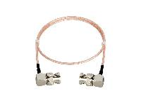 雙彎頭BNC-BNC高畫質Silver plated 3G-SDI同軸電纜(75Ω/50CM)(SP-HD-SDILL)