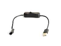 USB轉電腦風扇電源線(5V,帶開關)(USBON-PIN)