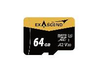 Exascend CATALYST�t�C64GB UHS-I V30 microSDXC�O�Хd(Max 175 MB/s)(EX64GUSDU1-AD)