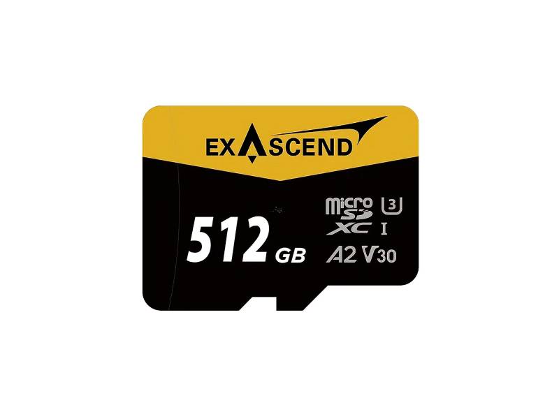 Exascend CATALYST�t�C512GB UHS-I V30 microSDXC�O�Хd(Max 175 MB/s)(EX512GUSDU1-AD)
