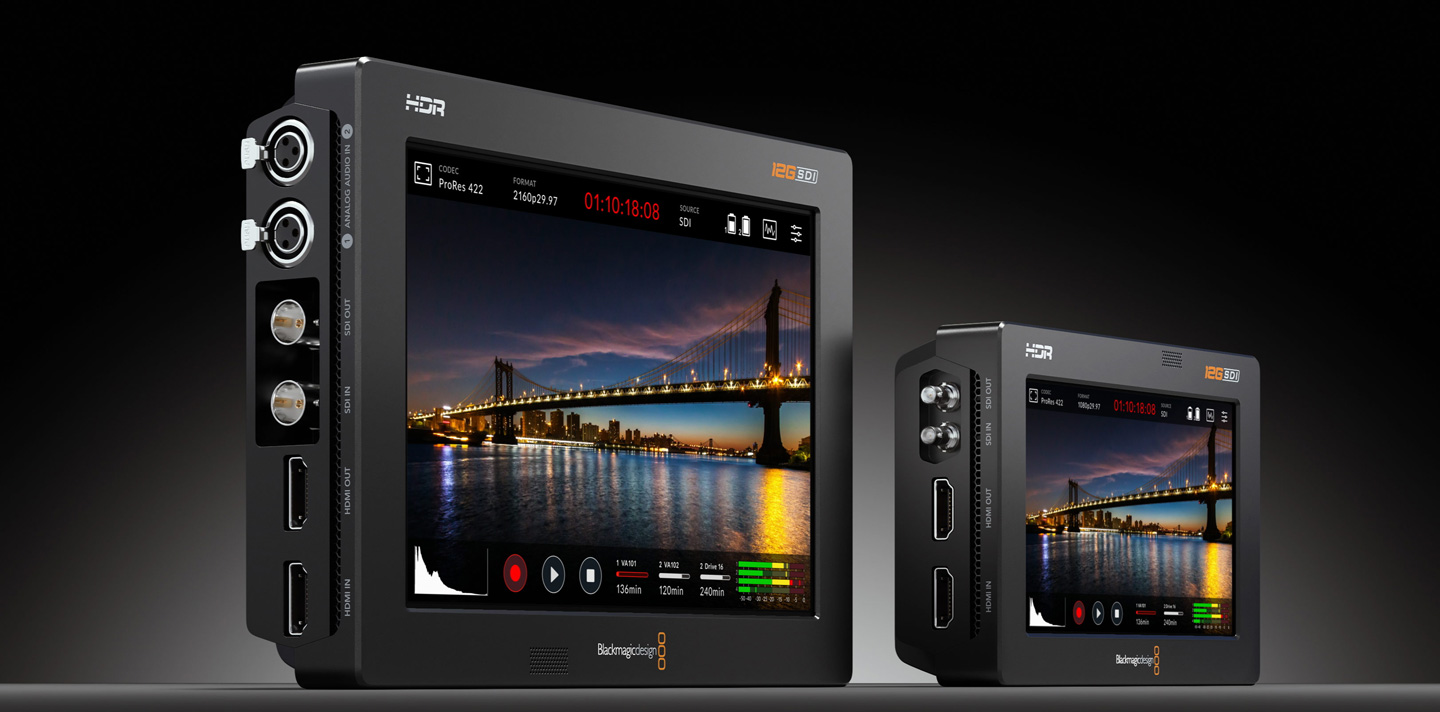 數位蘋果網Blackmagic專業Video Assist 5 12G HDR監看錄影螢幕(4K記錄 