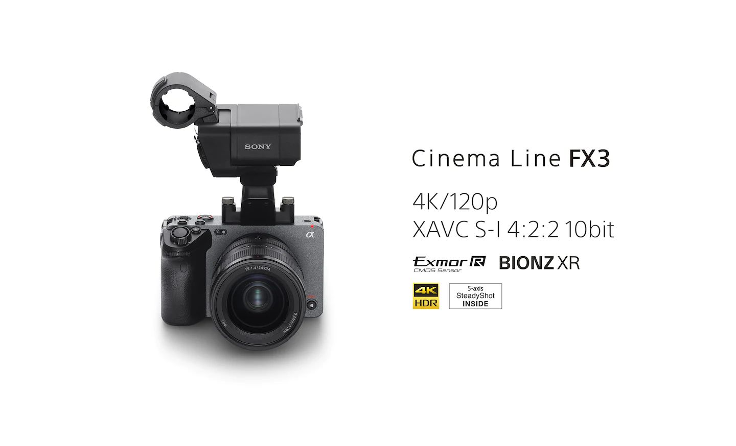 SONY索尼ILME-FX3專業級數位電影機(不含鏡頭) (訂購編號：P1319) 蘋果 