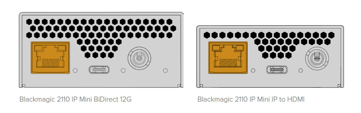 Blackmagic 2110 IP Mini BiDirect 12G Blackmagic 2110 IP Mini IP to HDMI