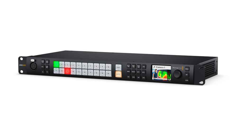 ATEM 2 M/E Constellation 4KBATEM Television Studio HD8 ISOBATEM 1 M/E Advanced Panel 10BATEM SDI Extreme ISOBURSA Mini Pro 4.6K G2BPocket Cinema Camera 6KBATEM Talkback Converter 4KBVideohub 40x40 12GBHyperDeck Studio HD PlusBHyperDeck Studio 4K ProBSmartView DuoBSmartView 4KBDaVinci Resolve Replay EditorBDaVinci Resolve Studio
