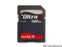 SANDISK Ultra II SD-512MB記憶卡