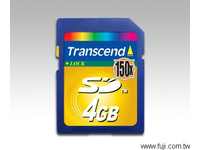 Transcend創見4GB SecureDigital 150x記憶體(舊機救星)