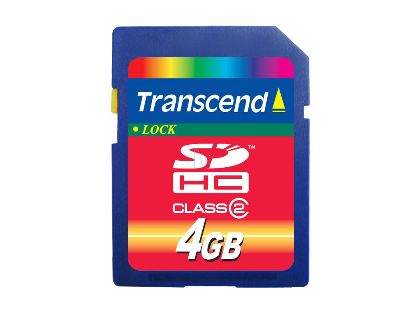 Transcend創見4GB SDHC Class 2 記憶卡(TS4GSDHC)
