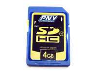 PNY必恩威4GB SDHC Class 4記憶體(終身保固)(P-SDHC4G4-FS)