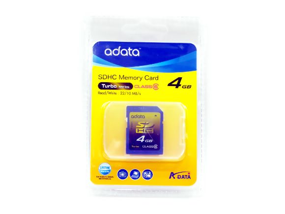 ADATA威剛4GB Turbo Series SDHC 2.0  Class 6記憶卡(TurboSDHC4GB)